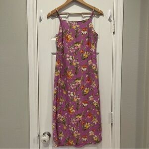 Vintage 90s Plum Slip Dress Women’s XS Purple Floral Lightweight Y2K Feminine
